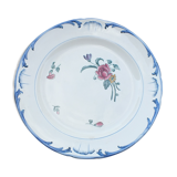 Plat rond longchamp velars en terre de fer