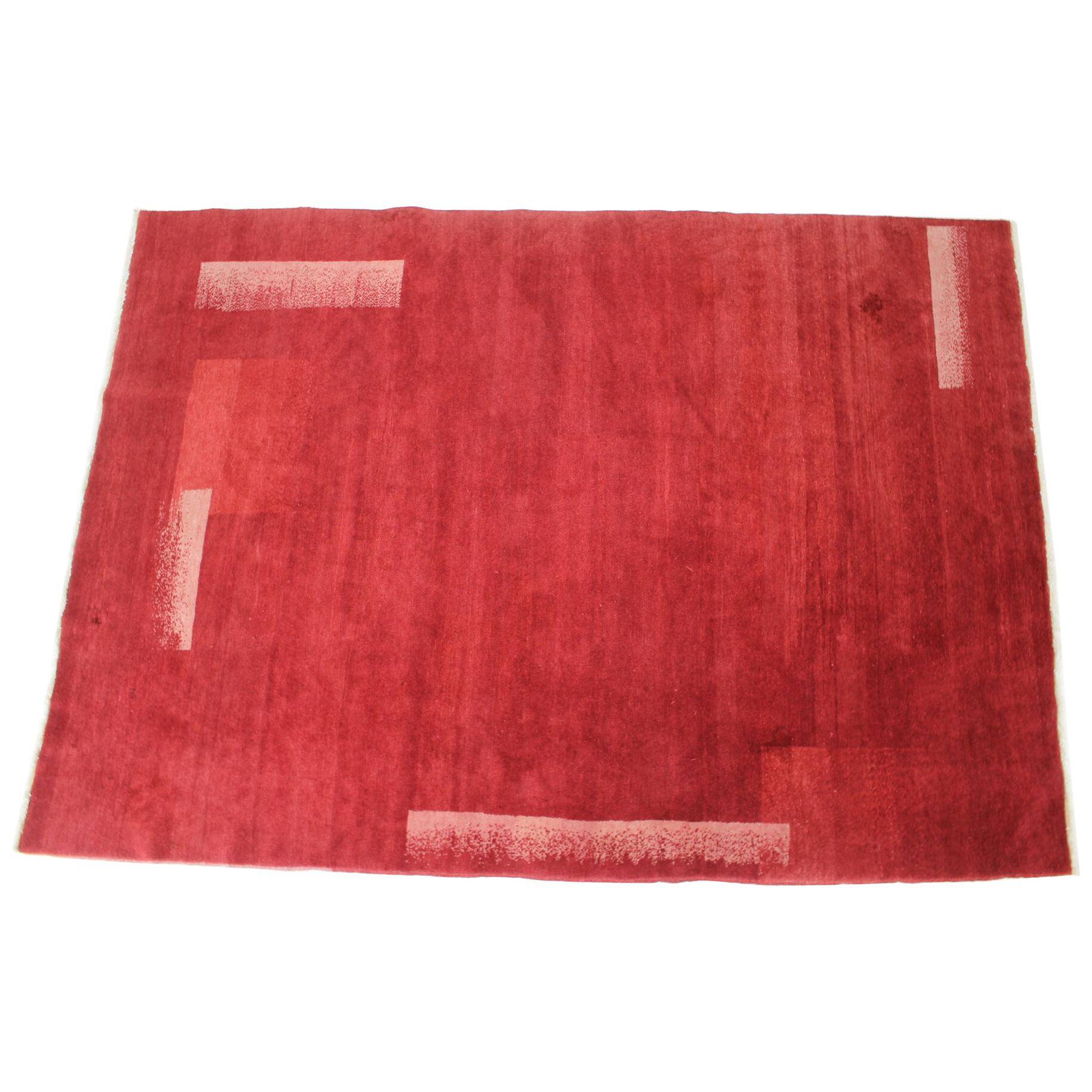 Abstract Design Modernist Midcentury Carpet/Rug, 1970s