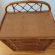 Vintage rattan and cane commode from the 1970s.
