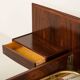 Scandinavian rosewood queen-size bed with bedside tables, Sannemanns, 1960s