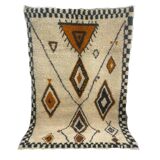 Handmade wool berber rug 250 x 150 cm