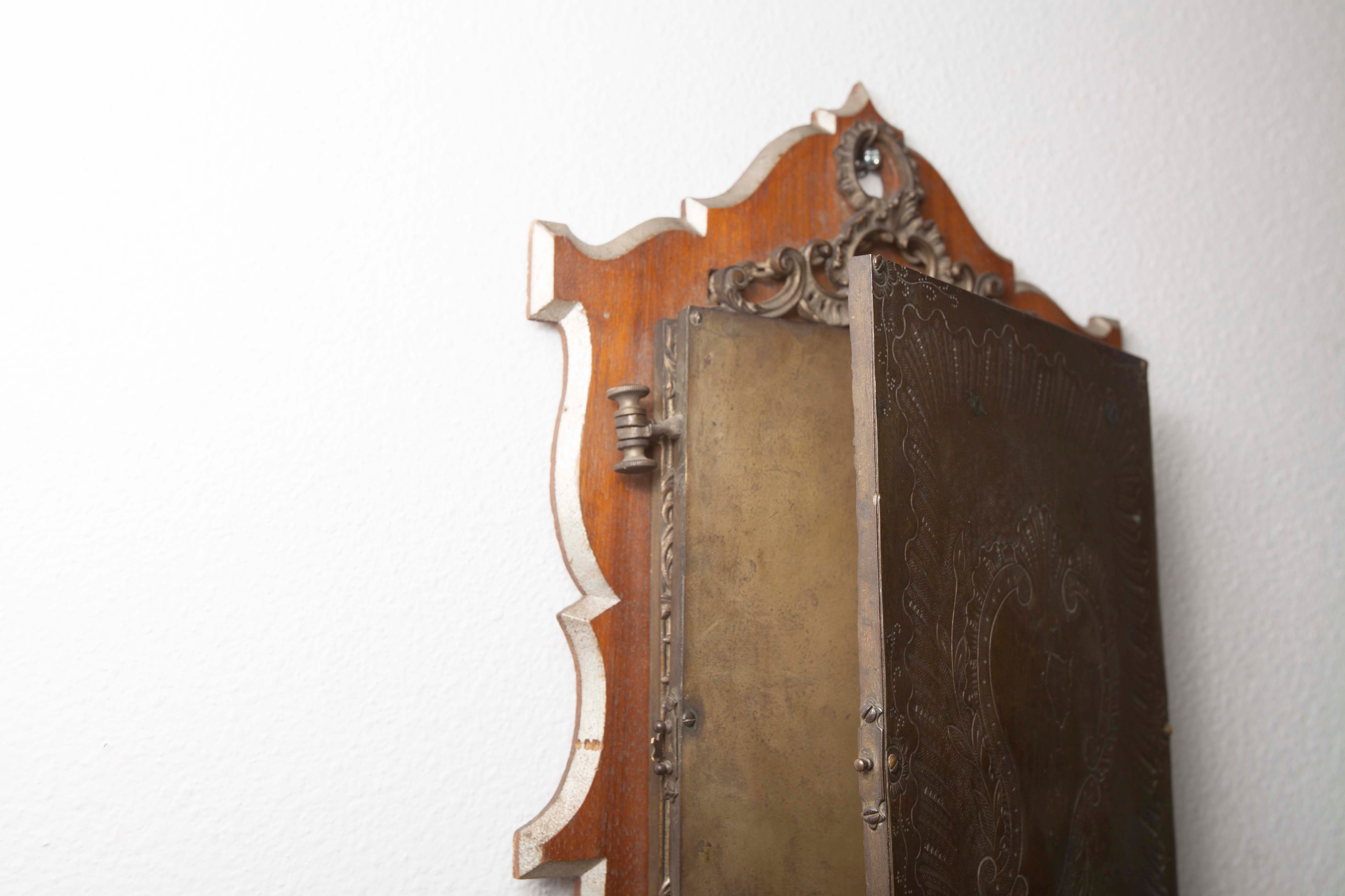 Mirror triptych from the 1940s on base 62x40cm