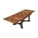 Set table and 4 chairs in walnut 1940