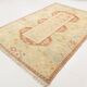 6x9 Terracotta & Cream Vintage Persian Rug, 199x290Cm