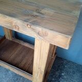 90cm old solid wood workbench