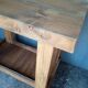90cm old solid wood workbench
