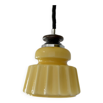 Suspension en verre beige, Yougoslavie 1970-80