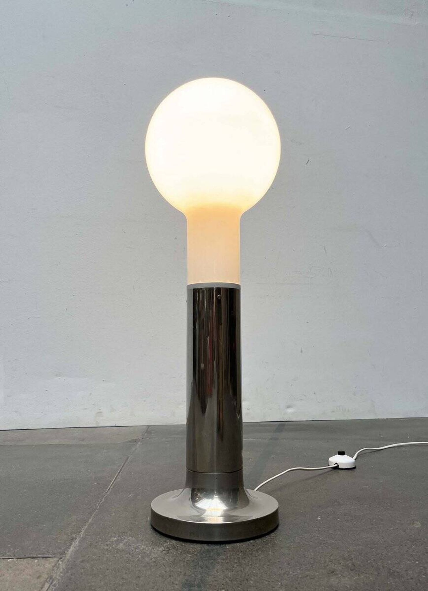 Swiss design floor lamp modern bulb mid-century space age by Temde, 1960s