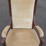 Armchair Voltaire XIX th, mahogany