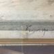 Ernest FOUSSIER 1901 "White roses in a Japanese vase"watercolor signed