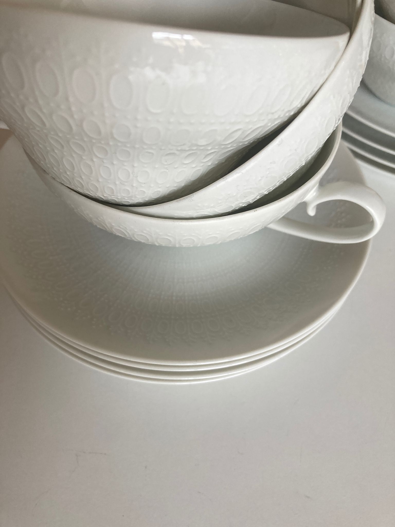Set of 8 lunches Romance Bjorn Wiinblad for Rosenthal Denmark 1959