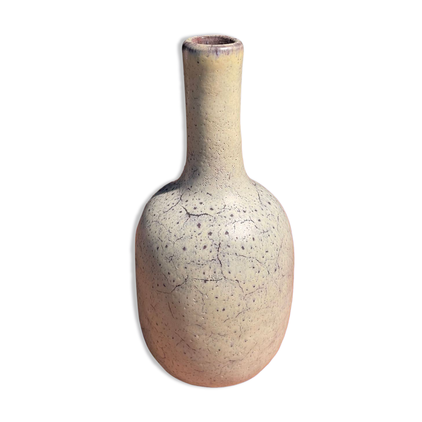 Small Vallauris vase with thin neck