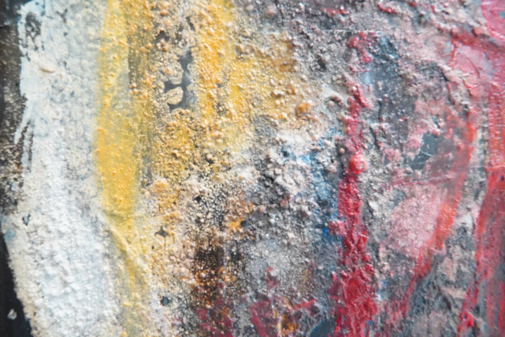 Jozef Mees, Large Abstract Oil on Board 1966