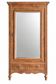 Bonnetière ancienne en noyer avec miroir biseauté