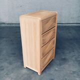 Vintage Rattan High Chest of Drawers, 1980s