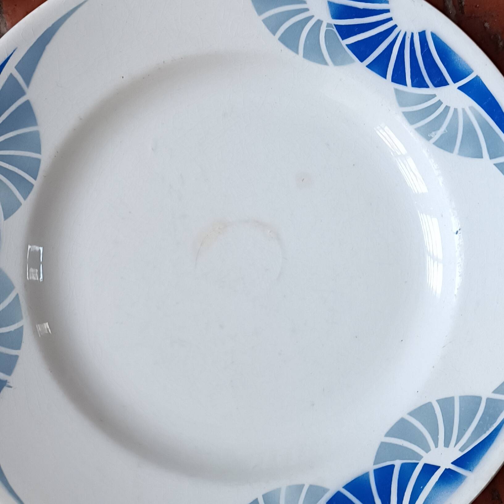 8 Art Deco plates Moulin des Loups