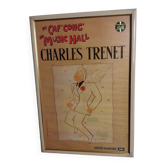 Poster Trenet Cocteau Pathé Marconi