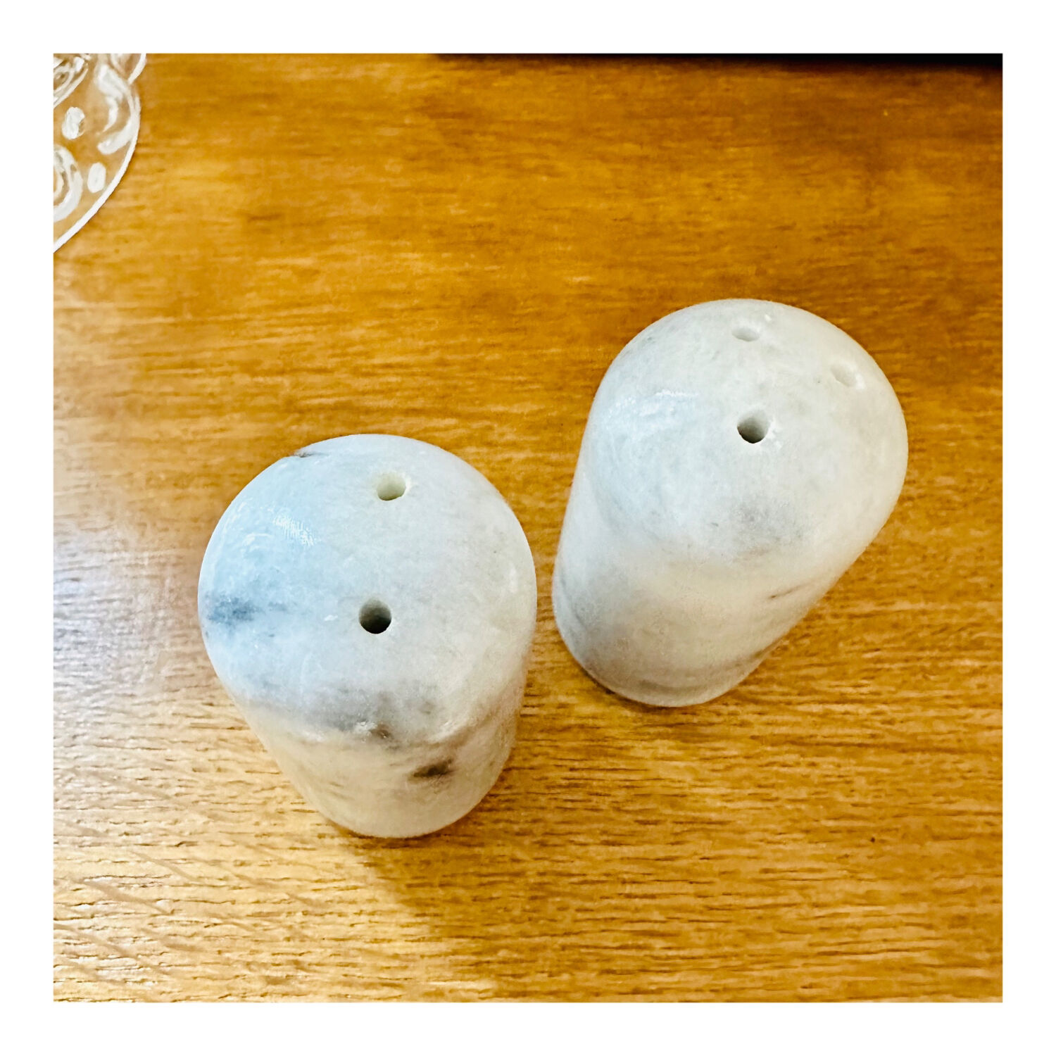 Marble salt and pepper shaker