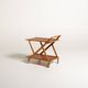 Folding Teak and Oak Trolley, Nybrofabriken