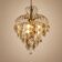 Hollywood Regency crystal and glass chandelier, 1970s