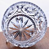 Large antique Belle Époque crystal candy dish