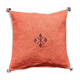 Coussin marocain orange en coton