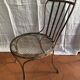 Chaise de jardin en fer peint XIXe