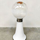 Lampe de table en verre design italien vintage