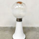 Vintage Italian design glass floor table lamp