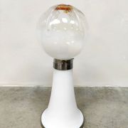 Vintage Italian design glass floor table lamp