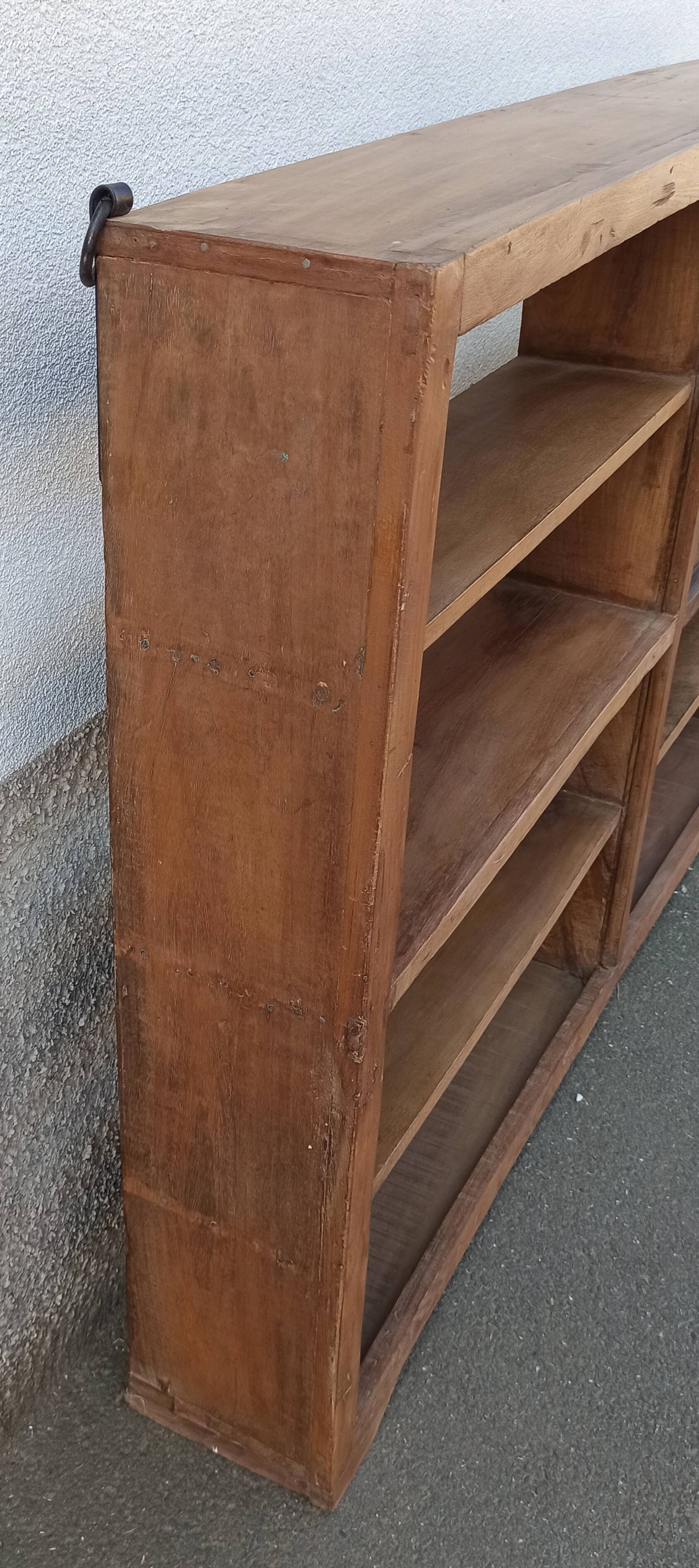 Old wooden wall shelf