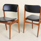 Ensemble de six chaises danoises c1960