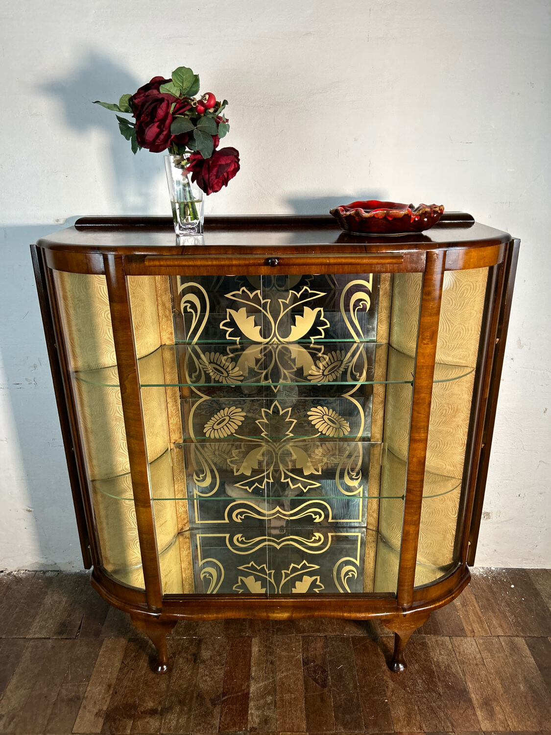 Art Deco Vintage Brocante Display Cabinet Cocktail Bar 1930