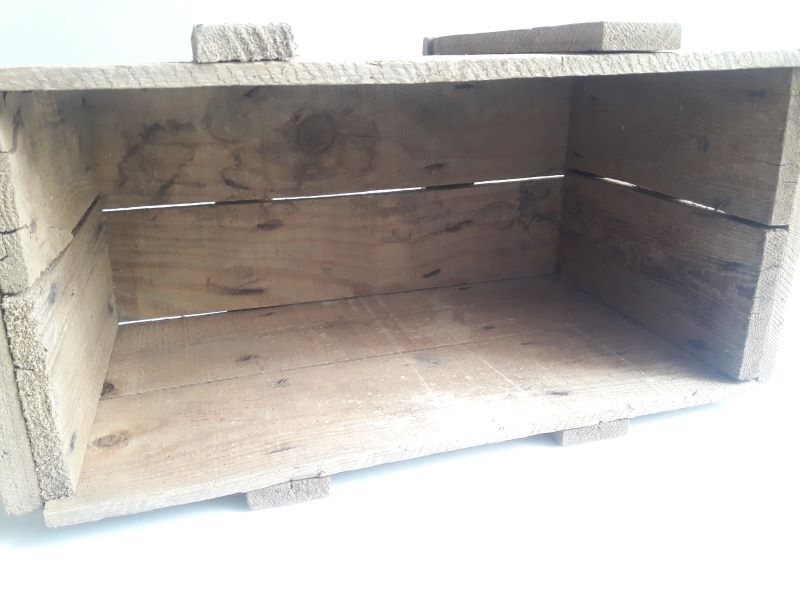 Transport case L58xD30,5xH34cm wood storage