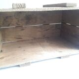 Transport case L58xD30,5xH34cm wood storage