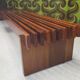 Grand banc teck massif design 1970
