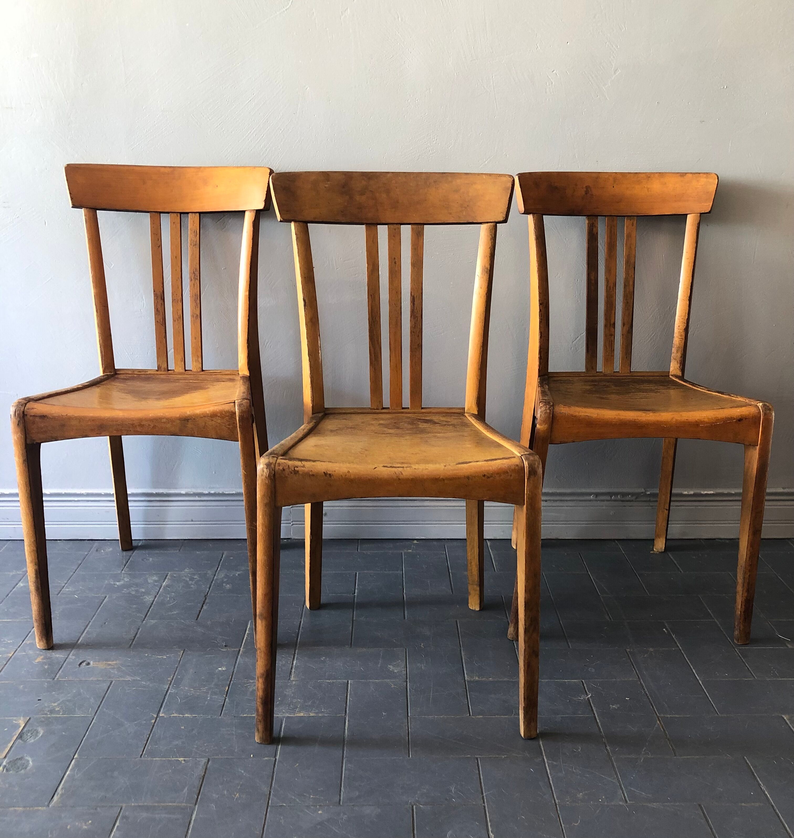 3 vintage Stella bistro chairs