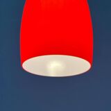Glass pendant lamp of the mid-century Danish model by Jacob E. Bang for Fog & Mørup and Holmegaard, 1960s.