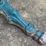 Old wrought iron garden table