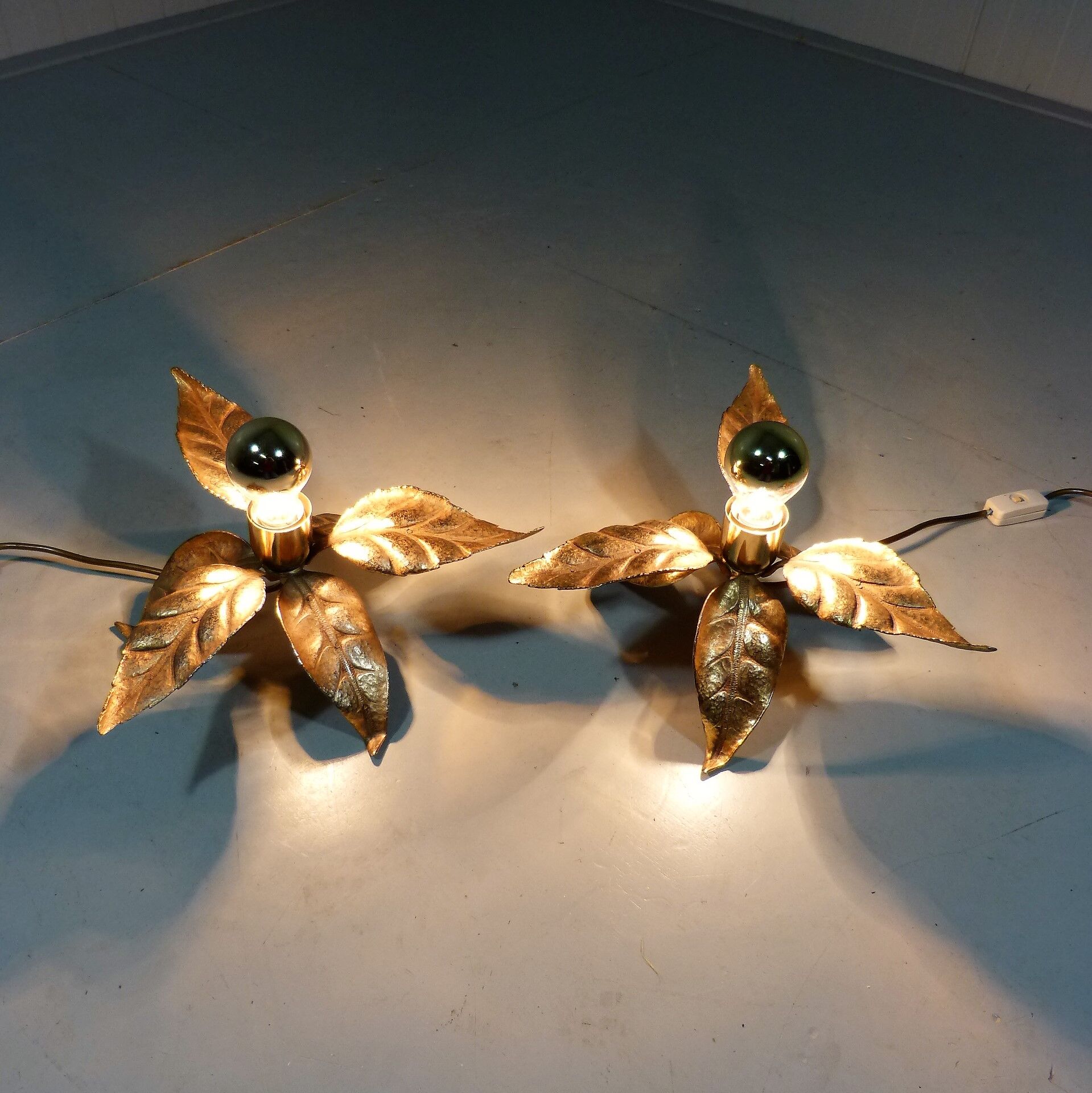 Pair of Willy Daro table lamps for Massive Belgium, 1960’s