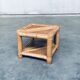Handcrafted Bamboo Corner Table Set, 1970s, Set of 2