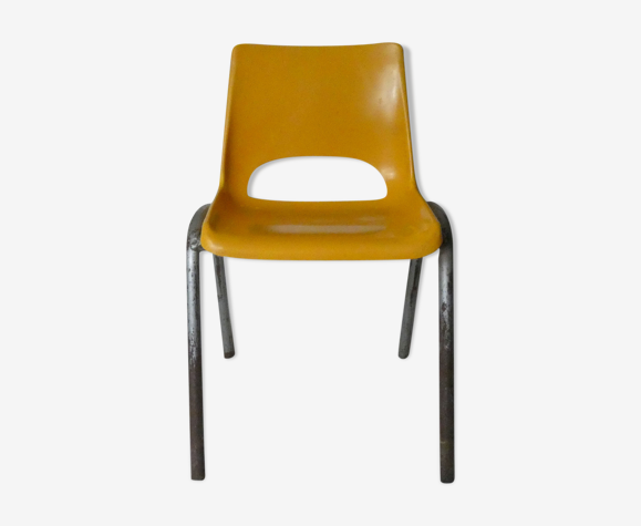 Chaise Enfant Plastique Jaune Selency Chaise Enfant Plastique Jaune Selency