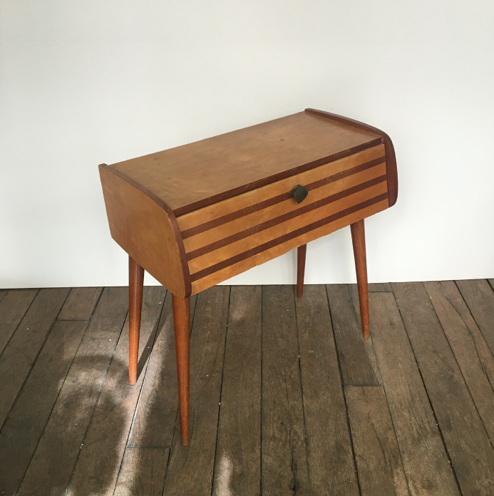 Bedside table compass legs 50s
