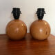 Solid wood ball lamp legs, 1980s