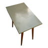Side table in light wood imitation formica, vintage 1970s