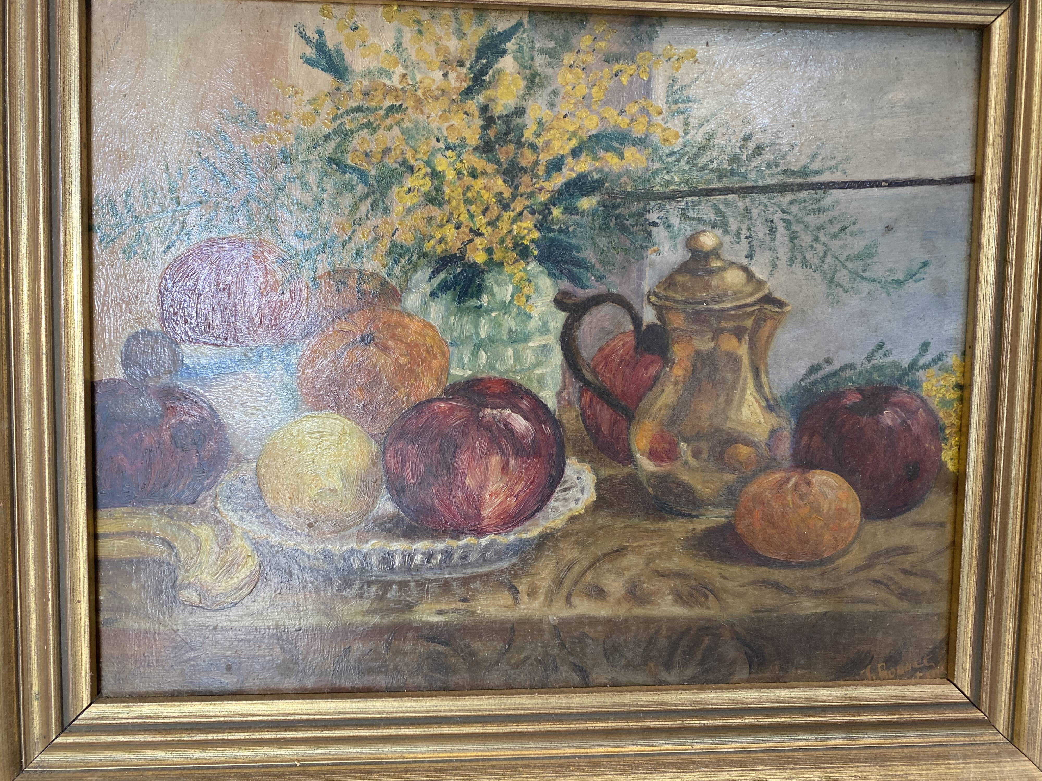 Still life with fruit