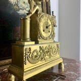 Period clock restoration in gilded bronze