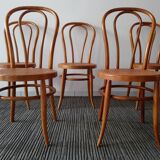 Suite of 5 chairs bistro 70's