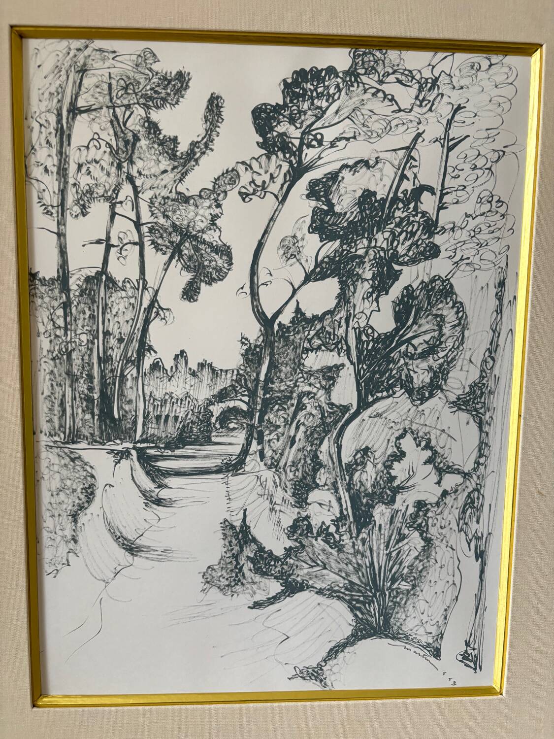 Landscape signed Martin