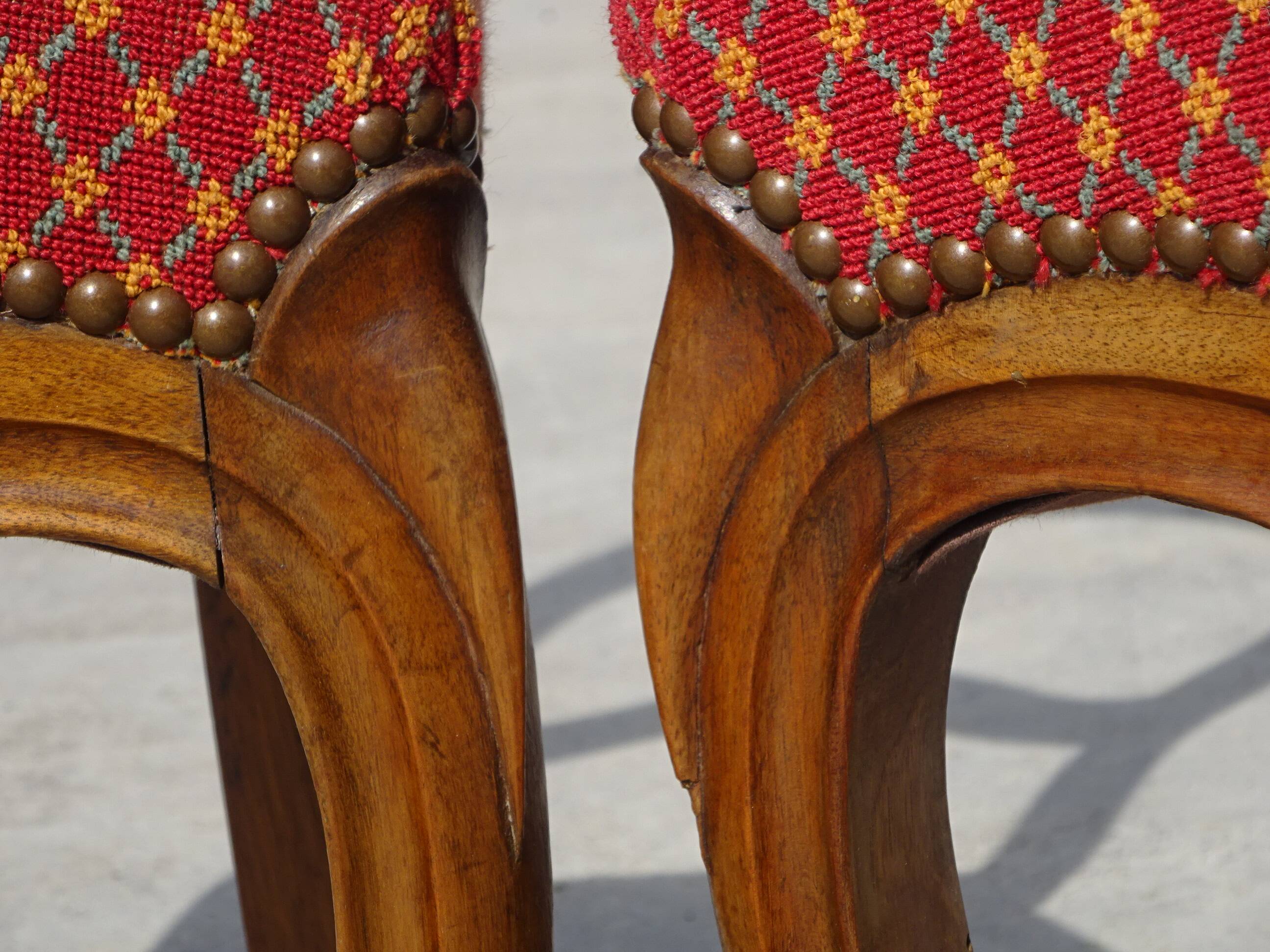 Restored Louis Philippe chairs, set of 2